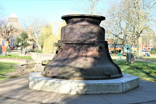 Bell casting in Queens Park, Loughborough - provided by Taylors